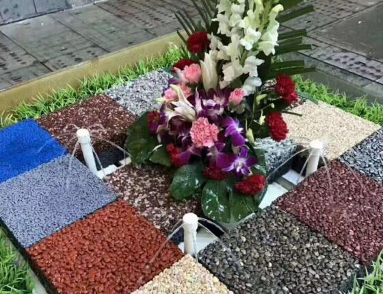 西安透水胶粘石