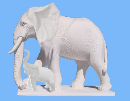 動物石雕大象