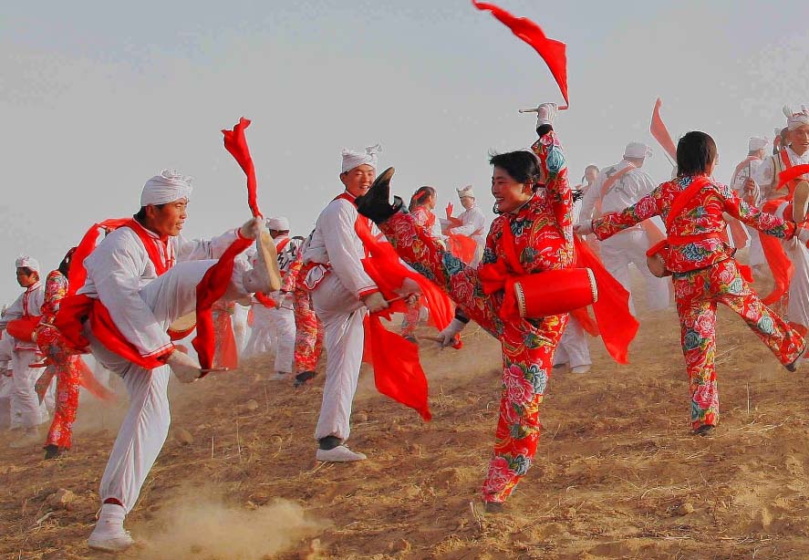 安塞腰鼓是陕北地区的一项非遗文化