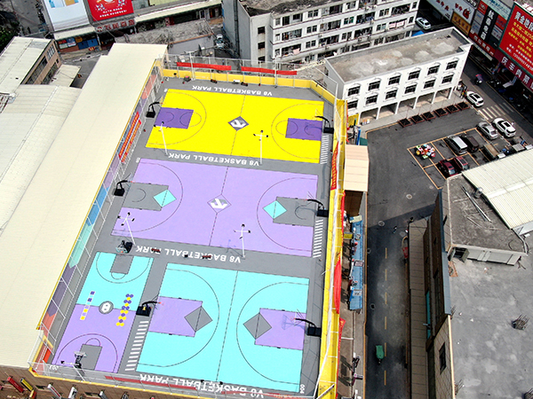 廣州籃球場硅pu施工