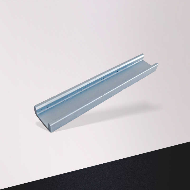 What materials are commonly used for elevator guide rail components