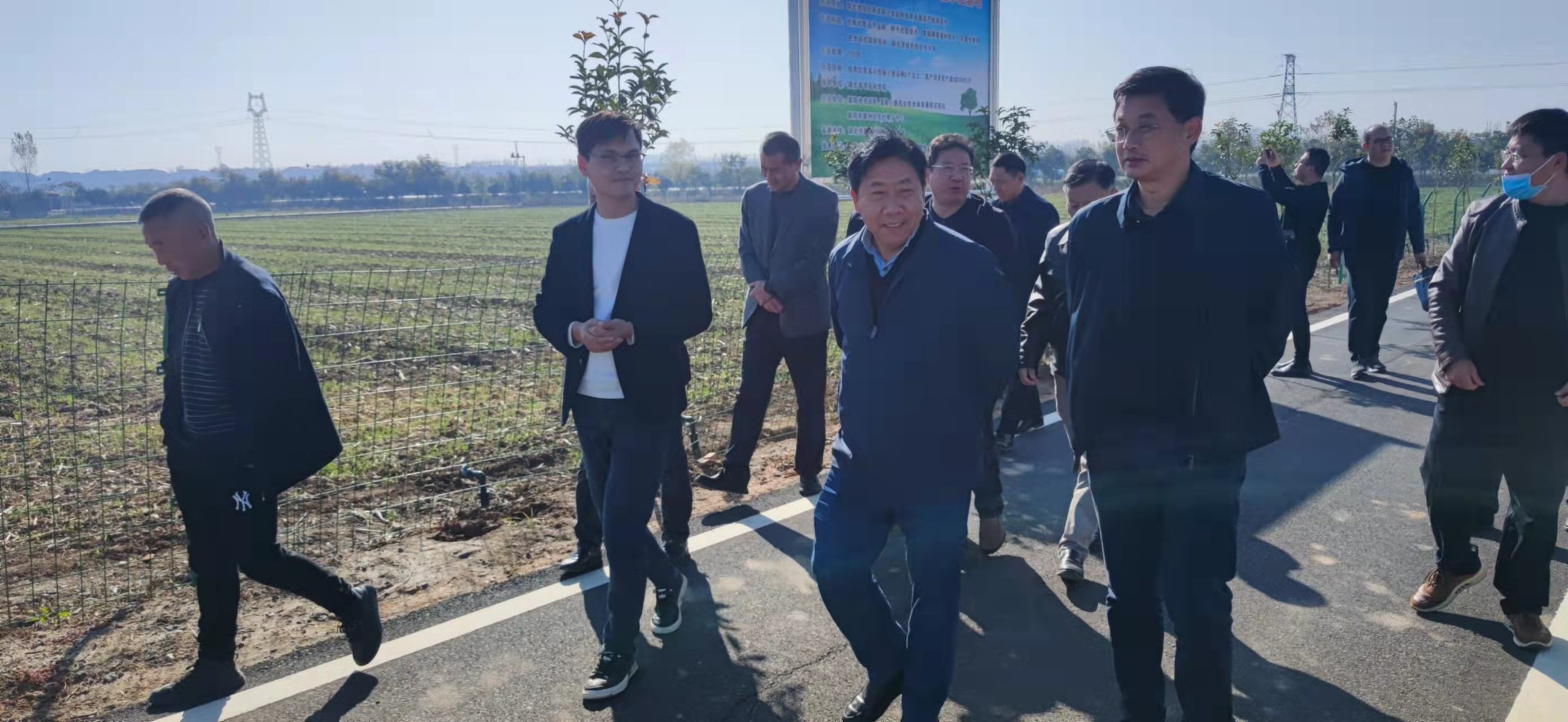 11月14日湖北省农科院副院长游艾青一行莅临扶轮农业调研指导