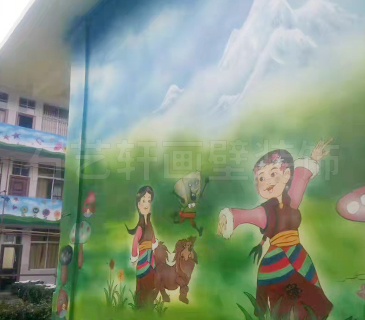 迪庆州学校幼儿园彩绘2