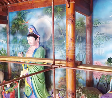 壁画案例-江川青龙寺壁画