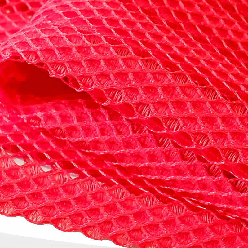 Bright red mesh