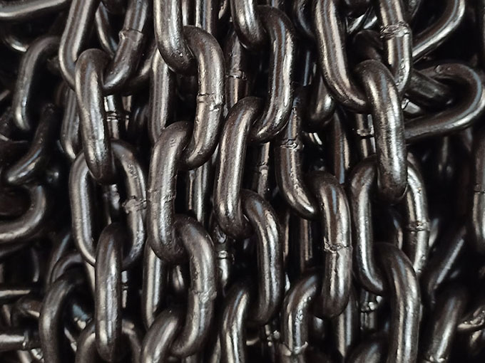 高强度矿用圆环链 26*92紧凑链 25锰钒材质 焊接热处理