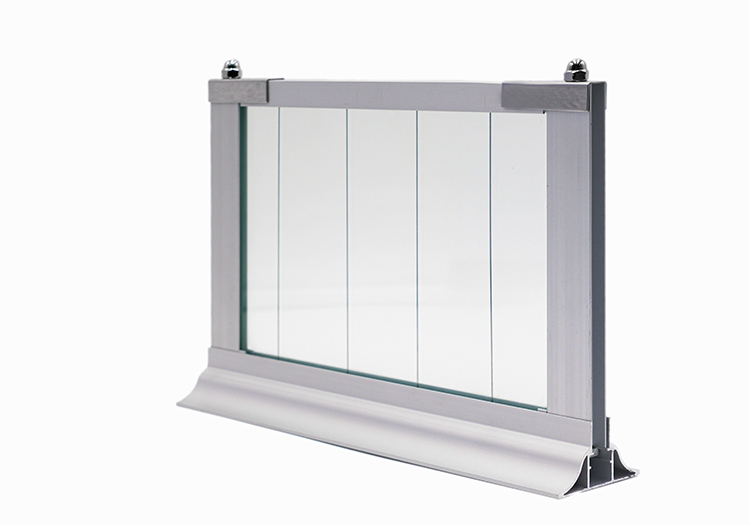 江苏南京521.YCB-fb1-JS-灰-全铝框单向夹丝玻璃挡烟垂壁