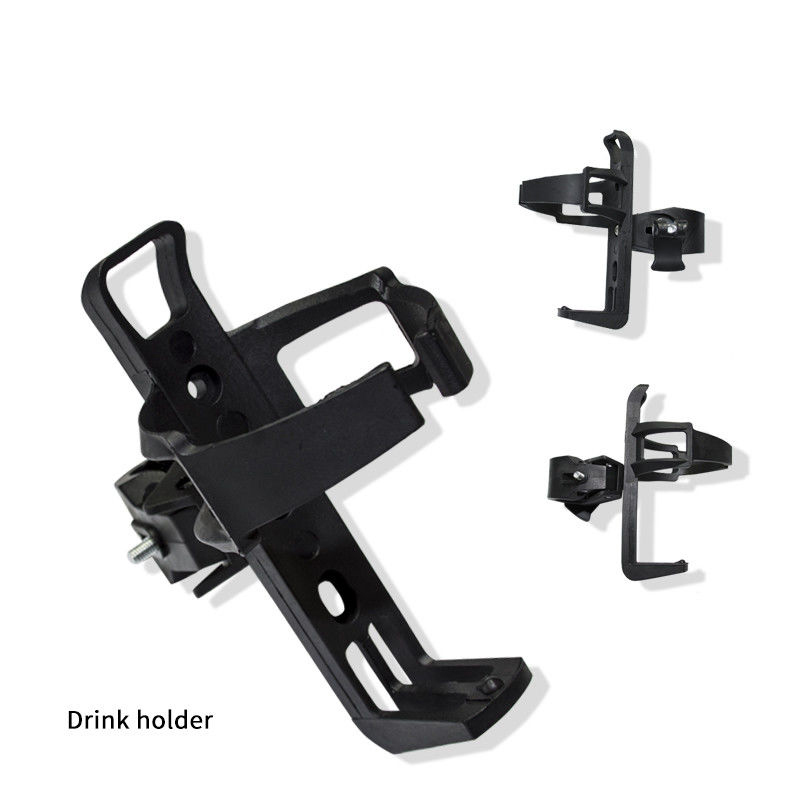 轮椅自行车代步车饮用水瓶黑色塑料杯架-CH01