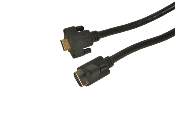 Mini HDMI带螺丝型