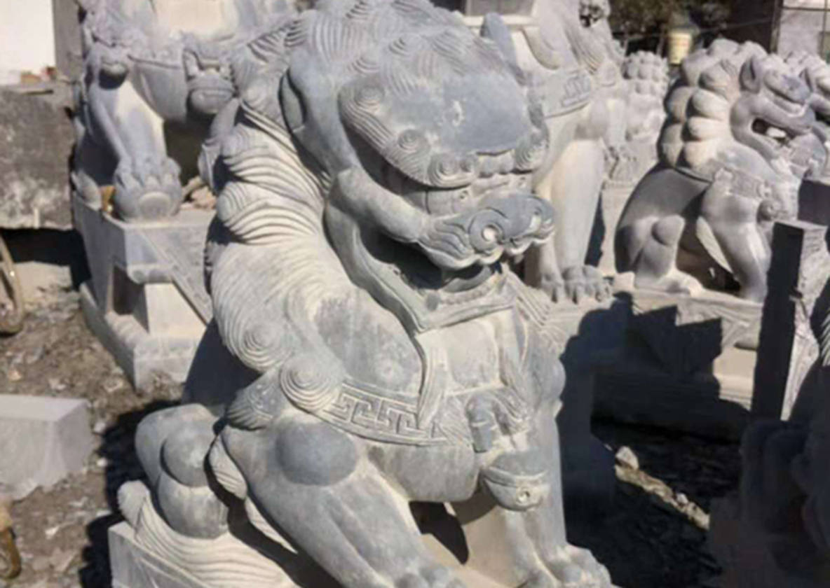 河南雕塑石狮子