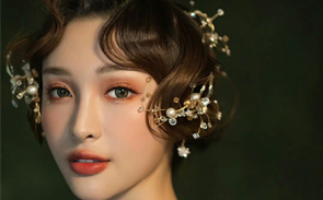 优雅又古典的中式新娘妆造型，快点学起来吧