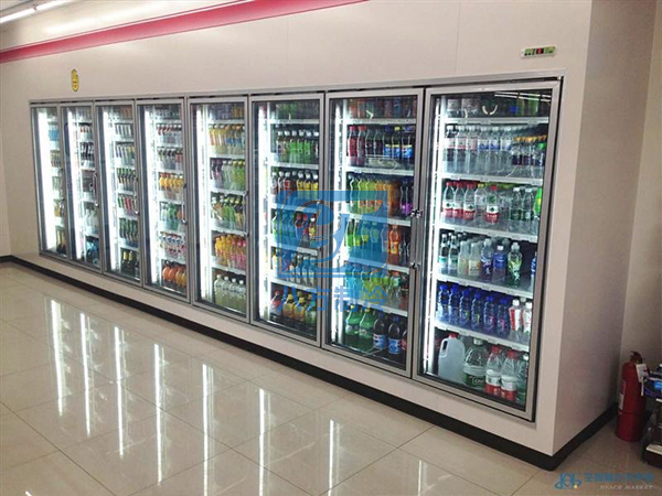智能远程监控后补式超市水果展示冷库