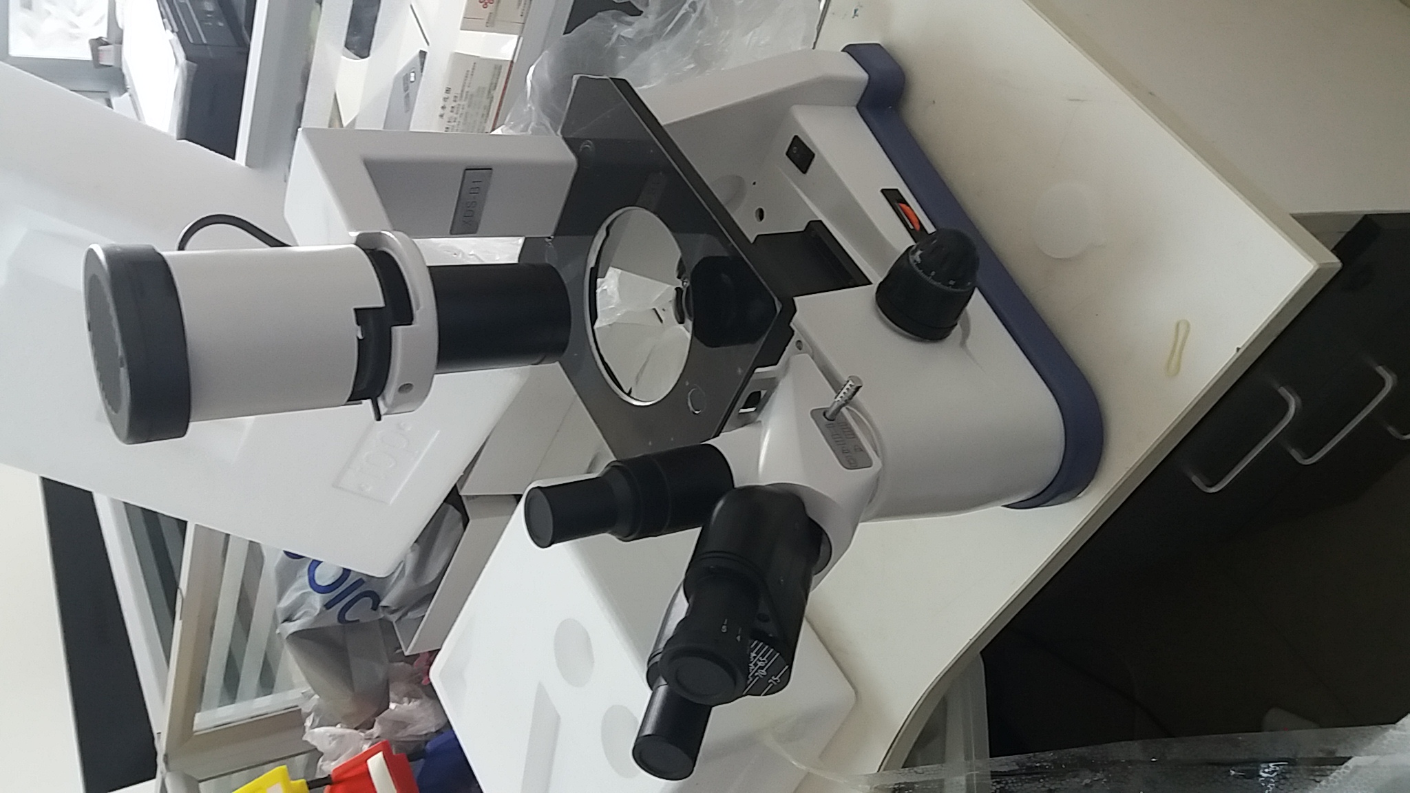 显微镜零件物体镜变换器调试改变物镜的不一样倍数