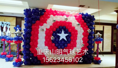重庆宝宝宴气球布置:气球装饰