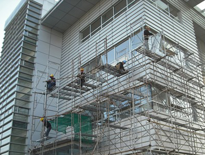 外墙装饰架搭建