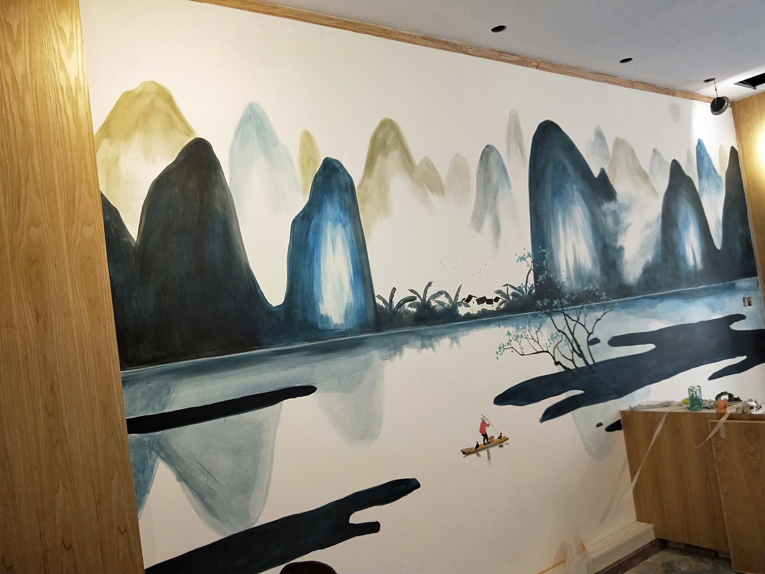 在浏阳|宁乡,墙体彩绘已经成为一种装修的流行趋势