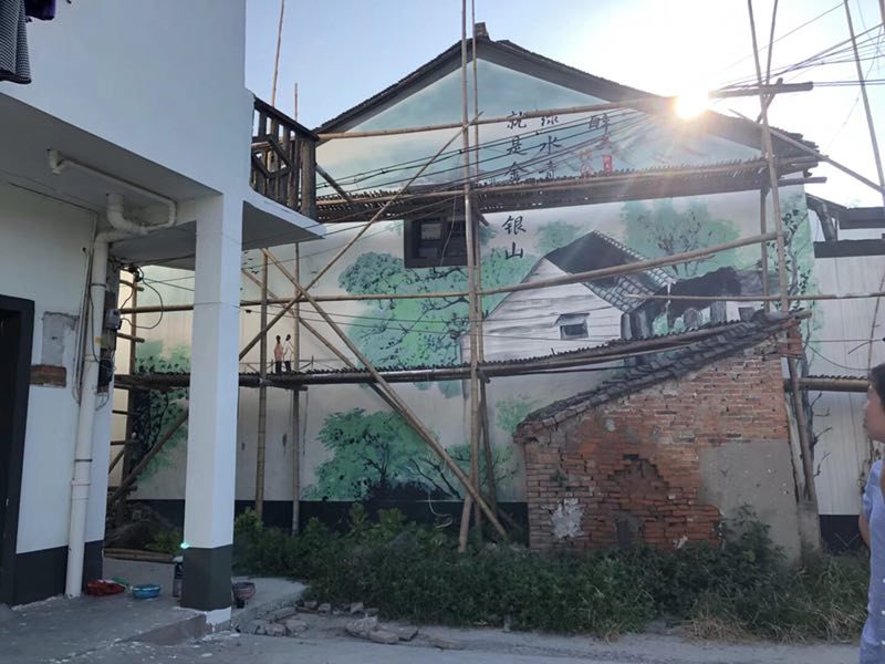 湖南乡村墙体彩绘设计
