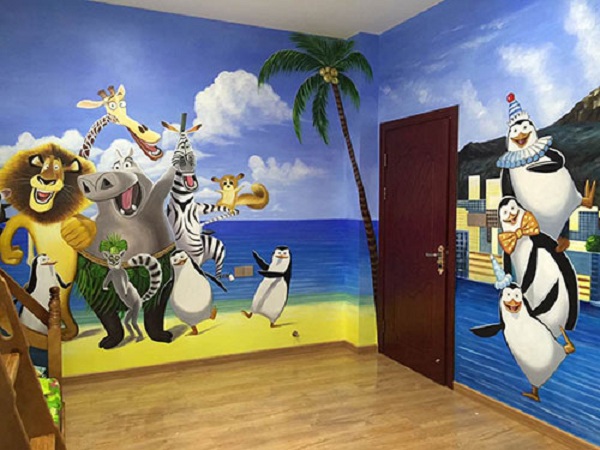 长沙儿童房墙体彩绘设计