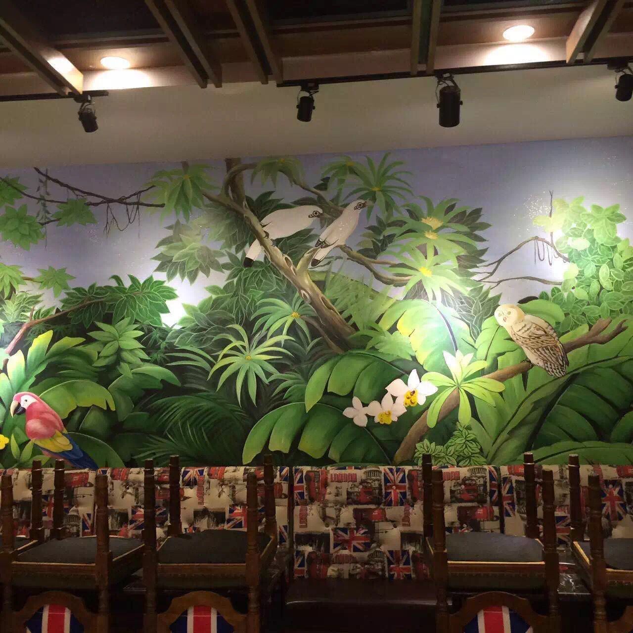 设计餐厅墙面彩绘一般都有哪些原则？