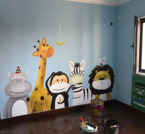 长沙墙体彩绘公司浅谈给卧室的墙体进行彩绘用颜色搭配的好？