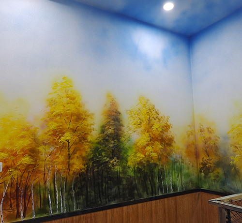 湖南墙绘公司浅谈手绘油画和墙体手绘都是不可替代的