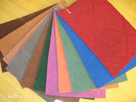 拉绒地毯展览地毯根据上胶类型分为三种