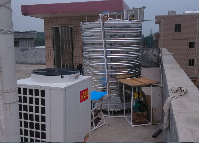 荆州热水器安装工程师告诉那你怎么安装商用空气能热水器最节能