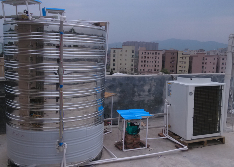 荆州旅馆热水工程首选荆州新科空气能氟循热水器环和水循环的区别？