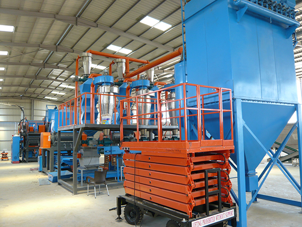 tire crushing production line