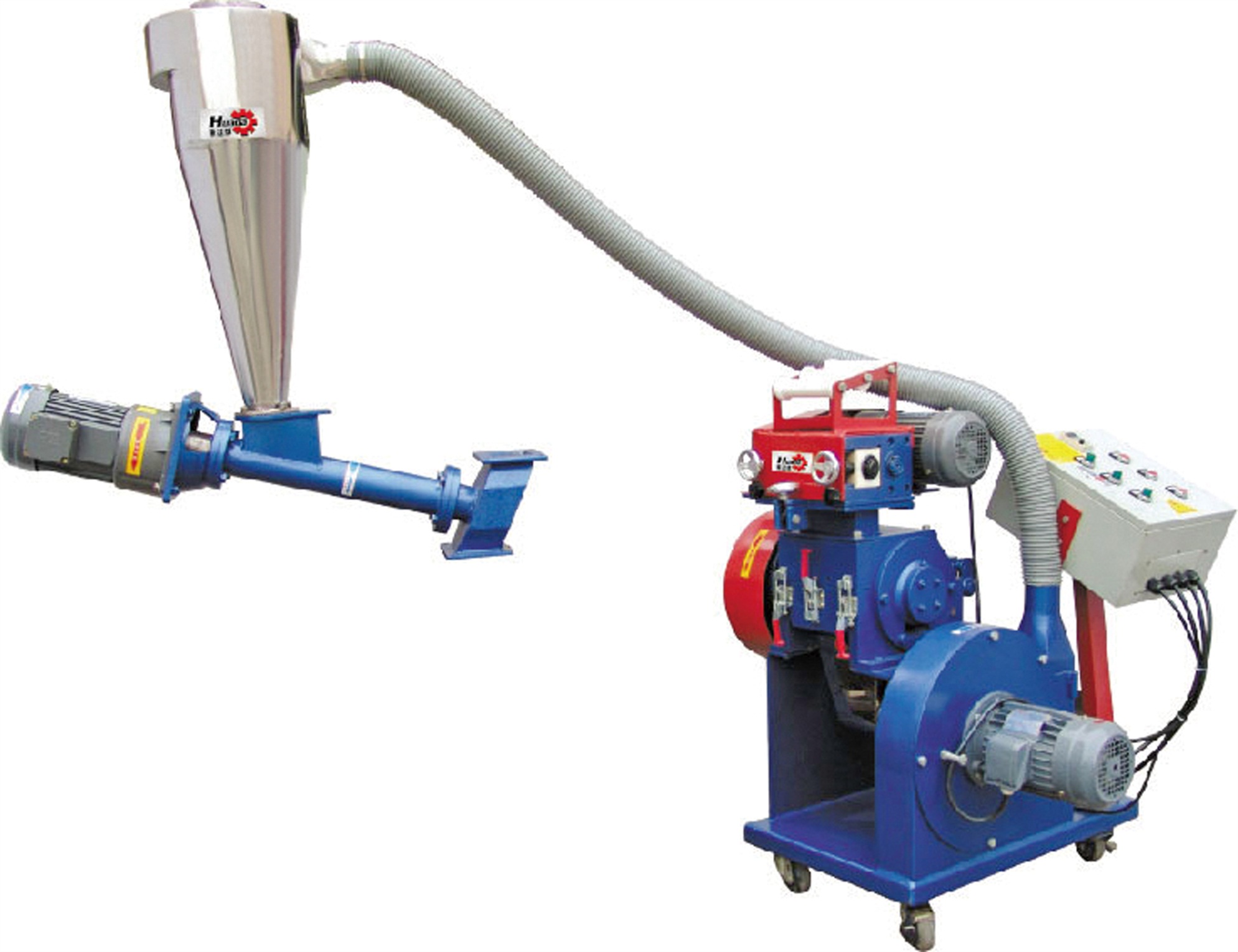 Extraction type edge material recycling machine