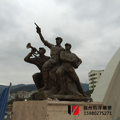 明溪东方军桥铸铜雕塑厂家设计制作