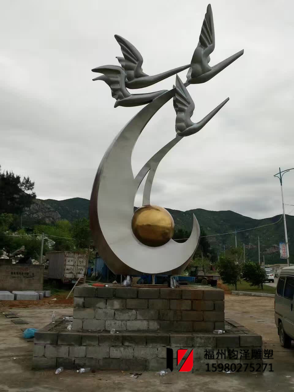 连江大埕村不锈钢雕塑厂家制作