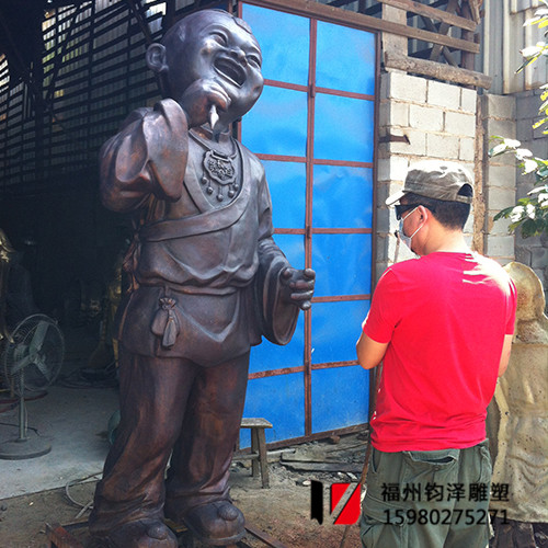 福州钱塘小学铸铜雕塑定制设计