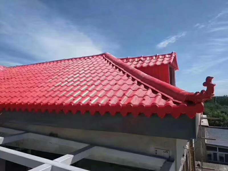 屋顶树脂瓦安装效果图！