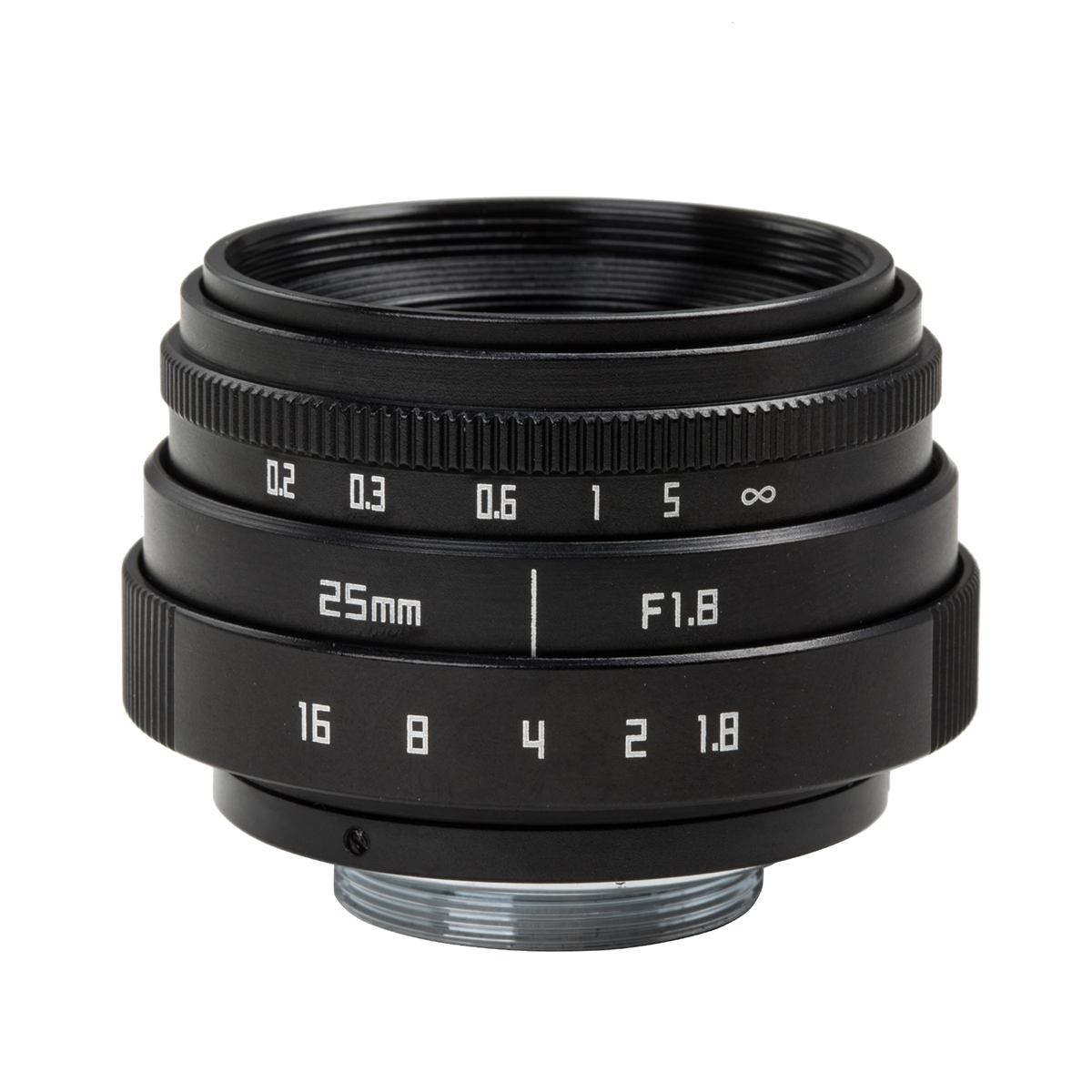 厂家直销 微单镜头25mm F1.8定焦相机镜头简易版C口- 黑色第Ⅵ代 CH011A