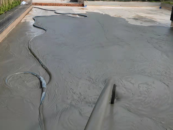 顺昌十里外滩外场水池泡沫混凝土回填