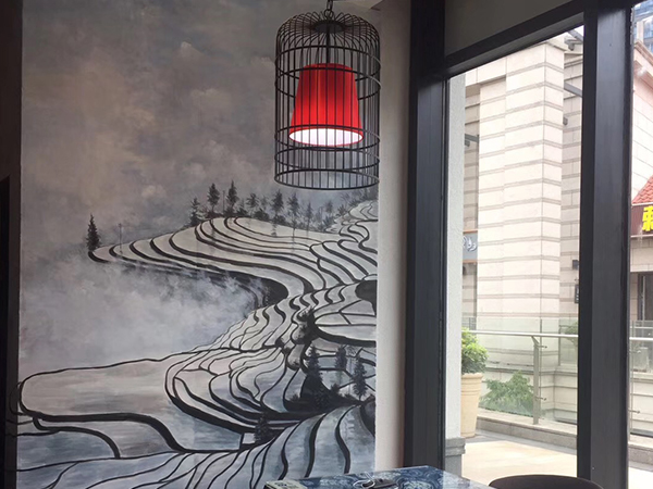 门店墙体艺术装修