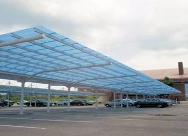 建阳钢结构停车棚厂家是如何安装车棚的呢？