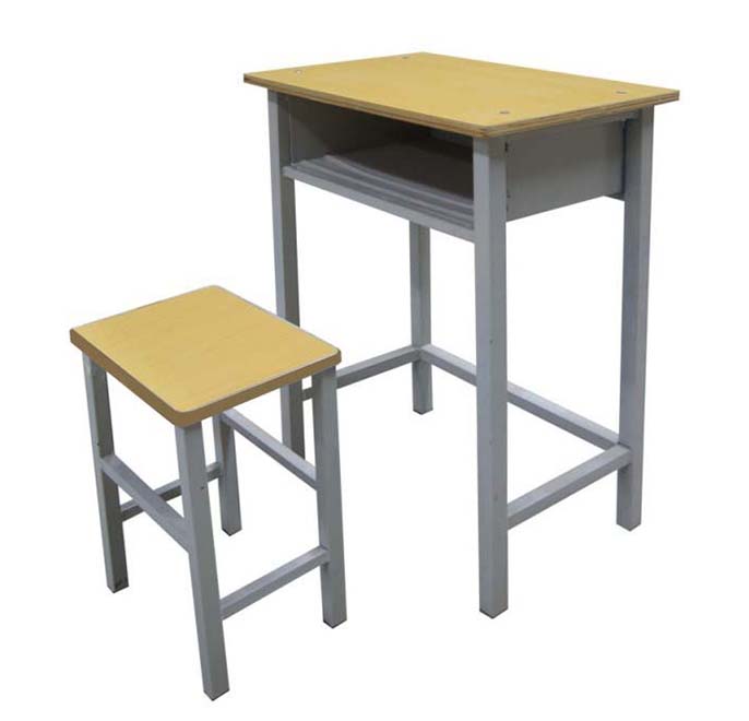 單人課桌椅型號HX-KZY-004