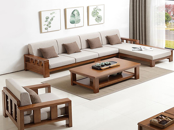 新中式实木沙发