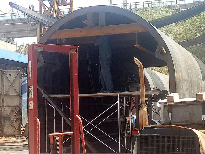 兰州水利隧道钢模台车施工安装中