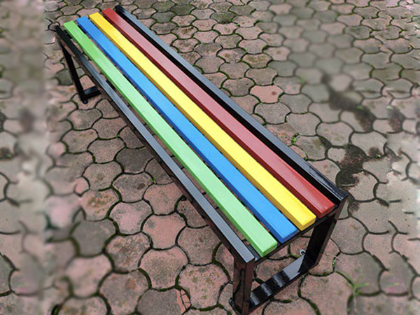 天水彩色长条凳