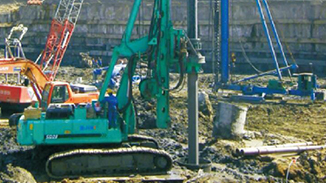 旋挖机在桩基施工中的应用