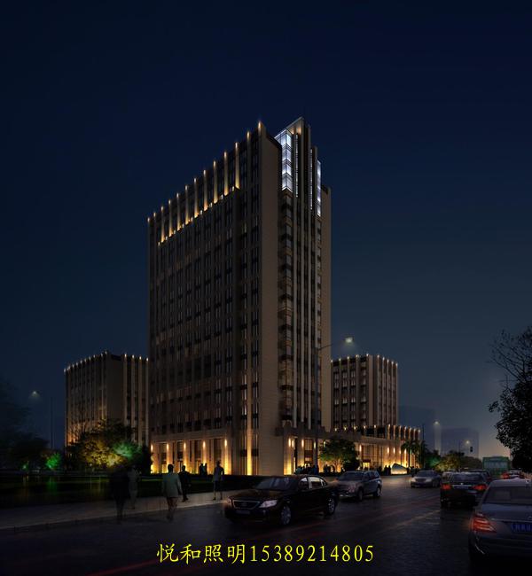 楼体照明工程投射描绘建筑物的特色