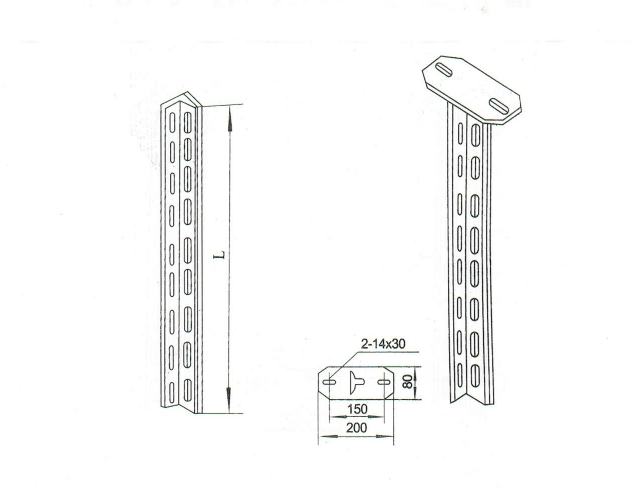 角鋼立柱 XQJ-H-01D