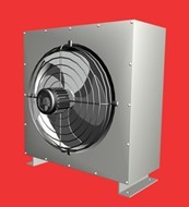 钢制热水暖风机是以热水（85℃-95℃）为热煤的采暖设备