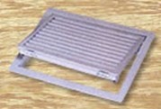 可开式侧壁格栅式风口有利于安装和与过滤器的配套使用，常用于客房的回风