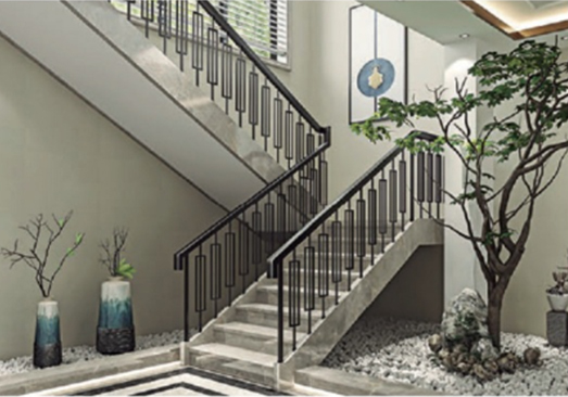 重庆煌景铝艺浅谈别墅安装楼梯护栏可以提升装修档次