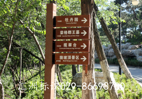 陕西旅游景区标识的综合分类