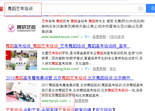 太厉害了！北京舞蹈培训学校网站权重已经为2了，网站每天的流量两百多
